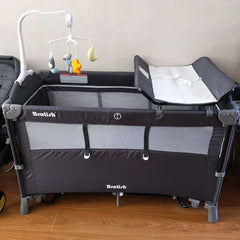 Multifunctional Baby Cot Splicing Large Bed Movable - Mubimart - Bassinets & Cradles 