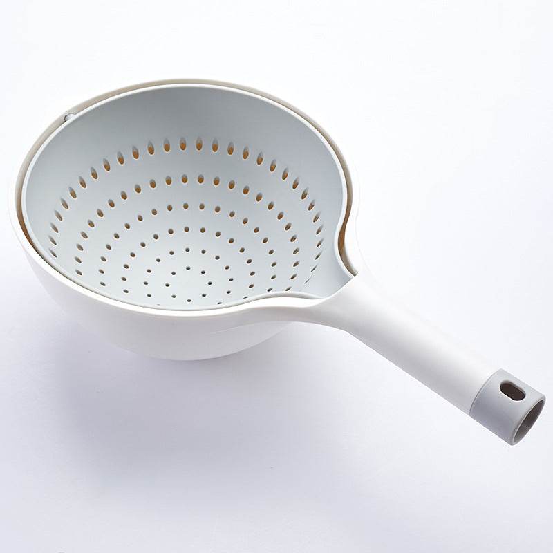 Multifunctional Drain Bowl Household Kitchen Dish Basin Drain Basket Plastic Creative Vegetable Fruits Food Colander Baskets - Mubimart