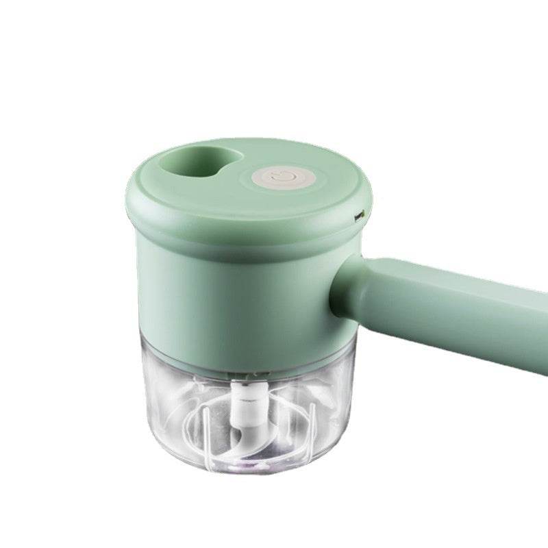 Multifunctional Electric Vegetable Cutting Mashed Garlic Kitchen Storm Slicer Household Hand-held Cooking Hammer Suit - Mubimart