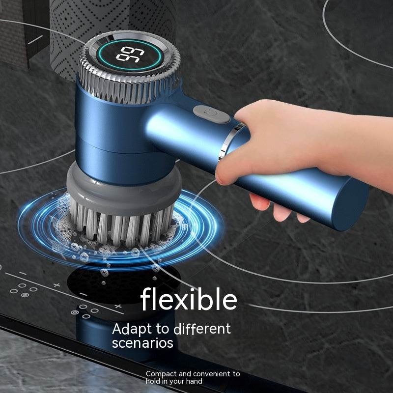 Multifunctional Handheld Wireless Charging Electric Dish Brush - Mubimart