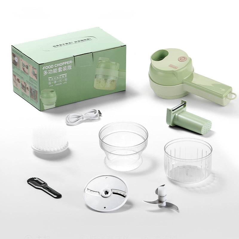 Multifunctional Household Slice Electric Garlic Pounding Chopper - Mubimart