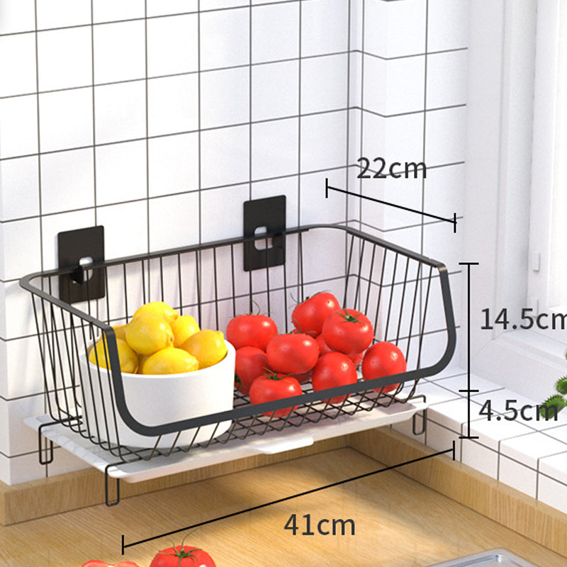 Multifunctional Kitchenware Metal Multilayer Condiment Storage Basket - Mubimart - Metal basket 