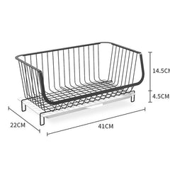 Multifunctional Kitchenware Metal Multilayer Condiment Storage Basket - Mubimart -  