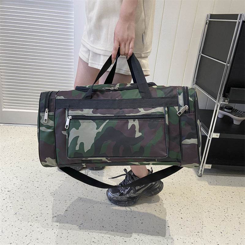 Multifunctional Large Capacity Camouflage Luggage Bag - Mubimart