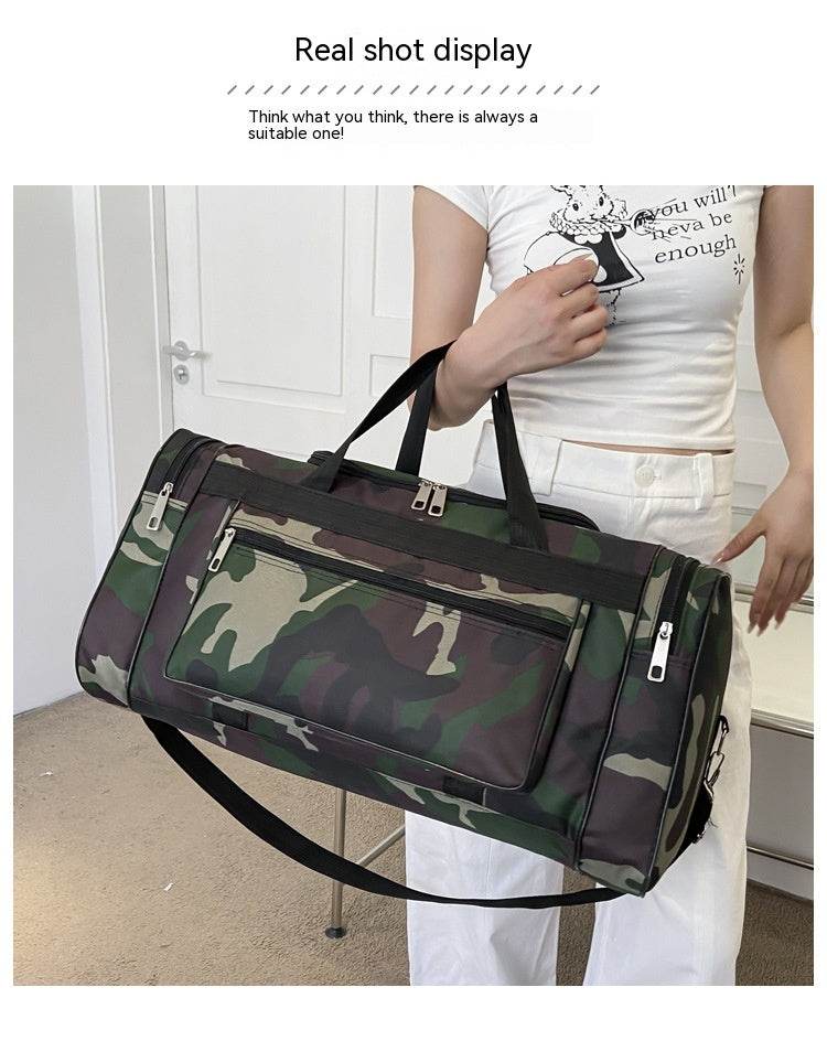 Multifunctional Large Capacity Camouflage Luggage Bag - Mubimart