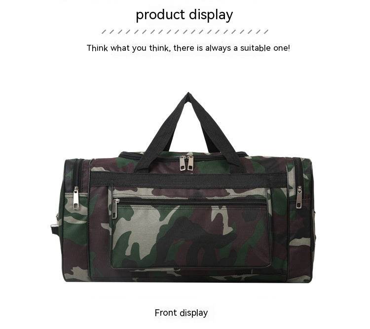 Multifunctional Large Capacity Camouflage Luggage Bag - Mubimart