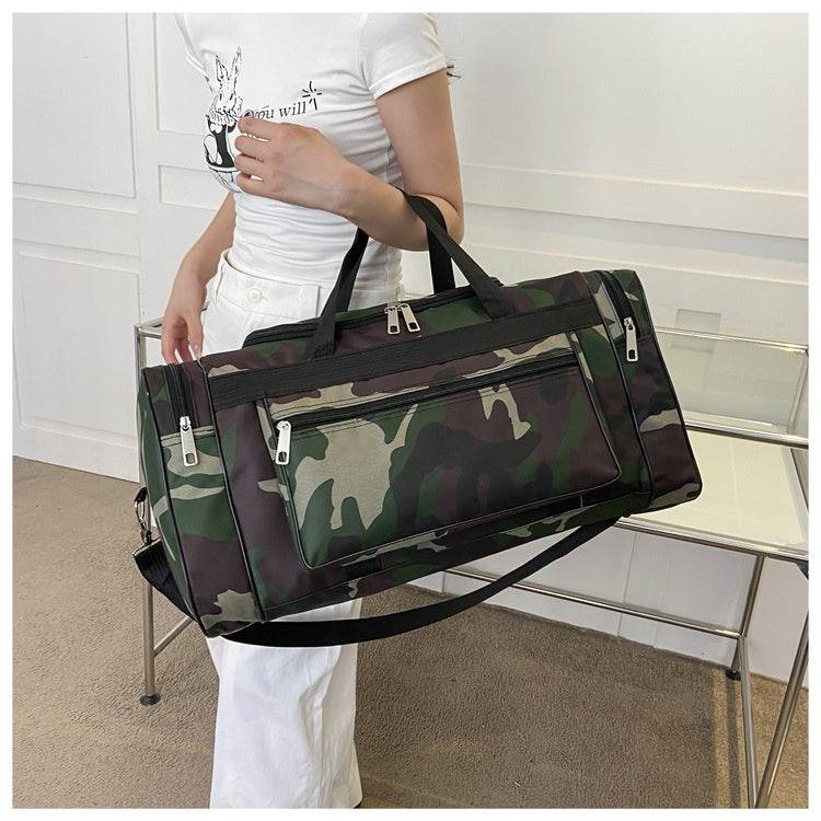 Multifunctional Large Capacity Camouflage Luggage Bag - Mubimart