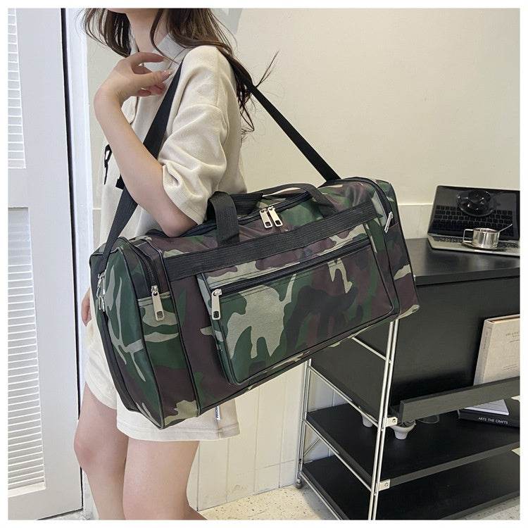 Multifunctional Large Capacity Camouflage Luggage Bag - Mubimart