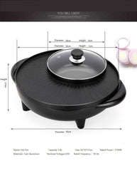 Multifunctional Pot Electric Grill - Mubimart -  