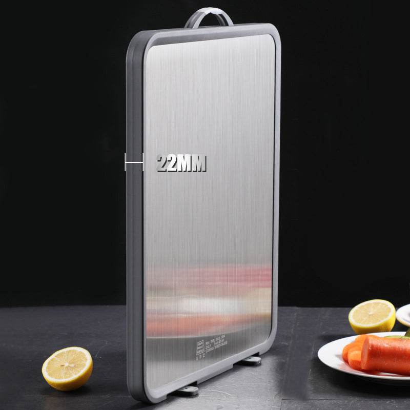 Multifunctional Thickened Cutting Board 304 Stainless Steel Double-sided - Mubimart