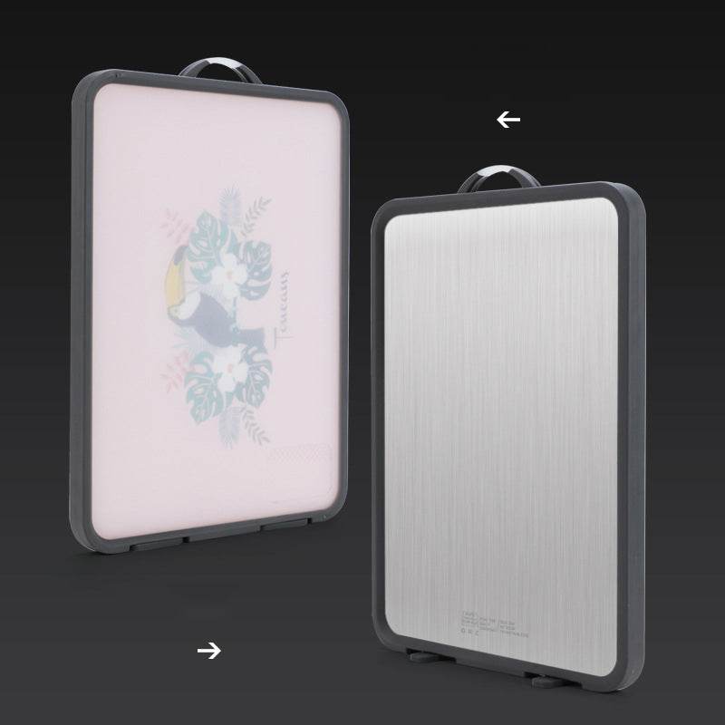 Multifunctional Thickened Cutting Board 304 Stainless Steel Double-sided - Mubimart