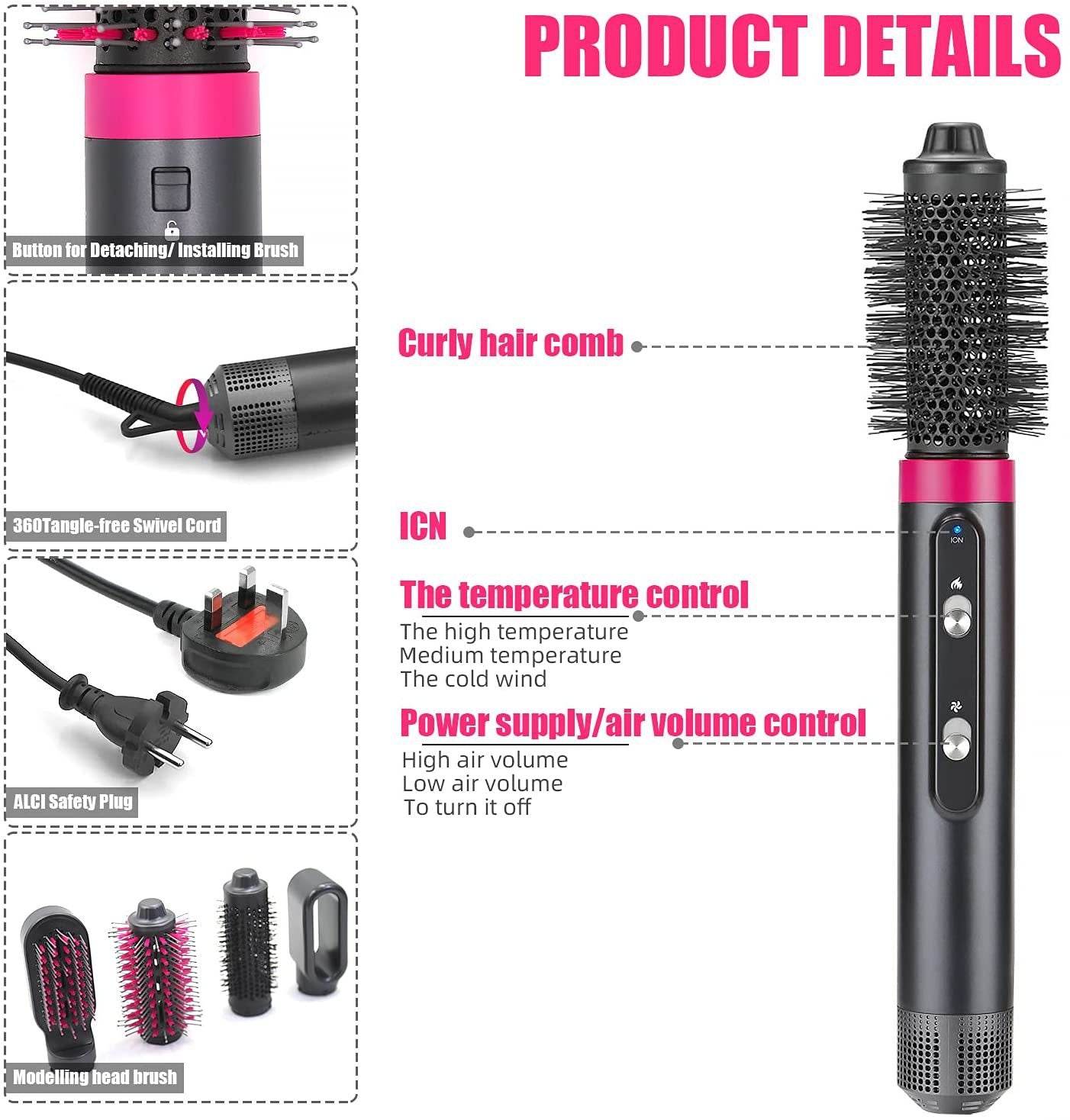 Multifunctional Three Speed Hair Dryer - Mubimart