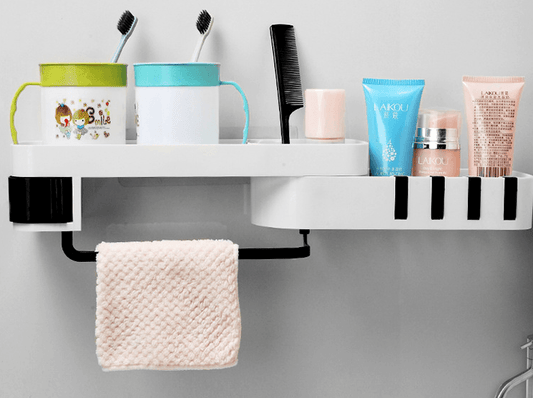 Multifunctional bathroom shelf - Mubimart