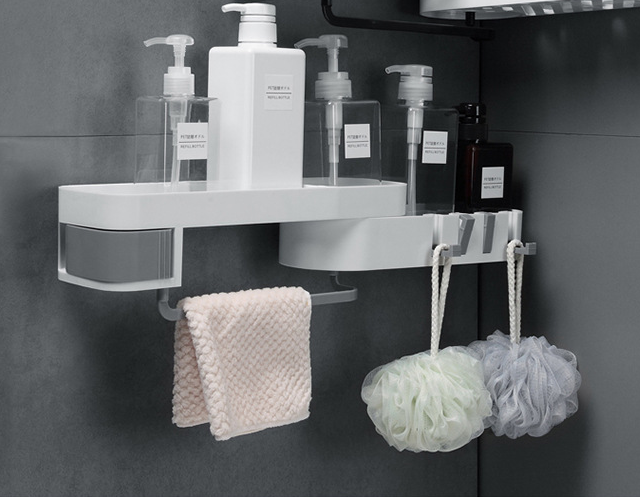 Multifunctional bathroom shelf - Mubimart -  