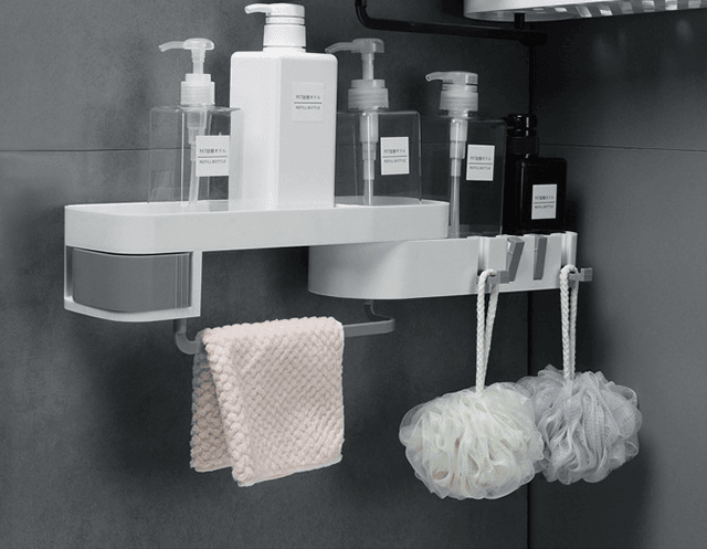 Multifunctional bathroom shelf - Mubimart