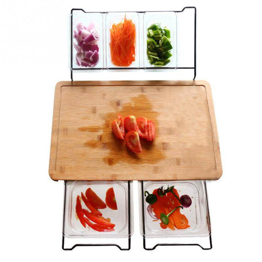 Multifunctional solid wood cutting board can be sorted - Mubimart