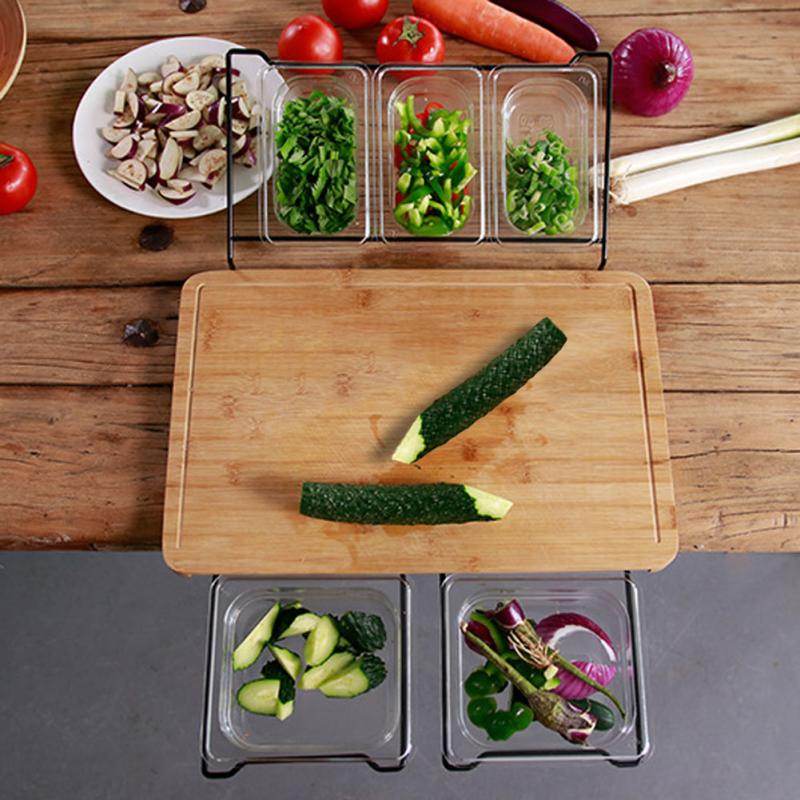 Multifunctional solid wood cutting board can be sorted - Mubimart