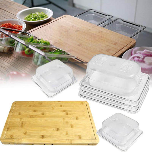 Multifunctional solid wood cutting board can be sorted - Mubimart