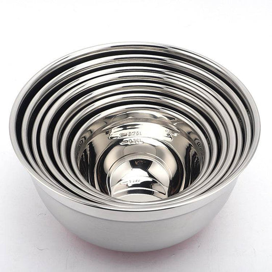 Multifunctional stainless steel salad bowl - Mubimart