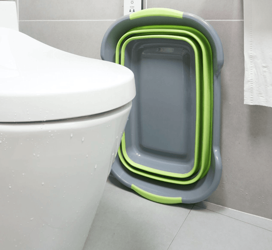 Multipurpose Silicone Foldable Baby Pet Bath Tub Bucket Non-Slip - Mubimart