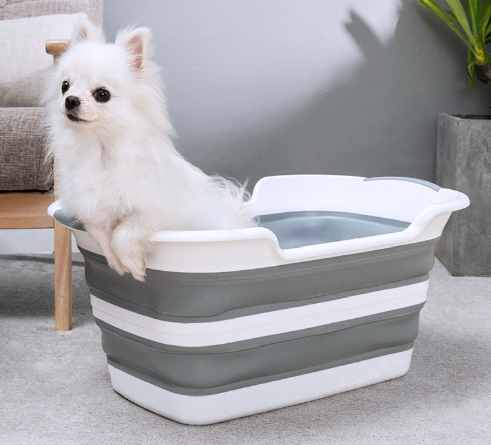 Multipurpose Silicone Foldable Baby Pet Bath Tub Bucket Non-Slip - Mubimart -  