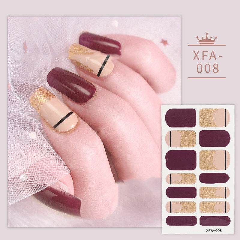 Nail Art Imitation Diamond Nail Polish Film Nail Sticker Nail Polish Glue - Mubimart