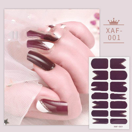 Nail Art Imitation Diamond Nail Polish Film Nail Sticker Nail Polish Glue - Mubimart