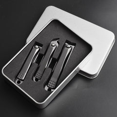 Nail Clipper Single Black Stainless Steel Nail Clipper Tool - Mubimart - Nail Clipper 