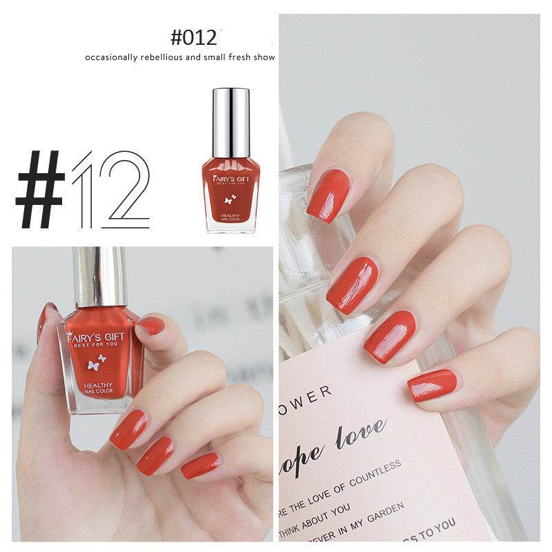 Nail Polish Tear-Free Baking-Free Water-Based Nail Polish New Summer Nail Polish Transparent Gloss Nail Polish - Mubimart