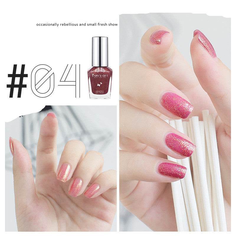 Nail Polish Tear-Free Baking-Free Water-Based Nail Polish New Summer Nail Polish Transparent Gloss Nail Polish - Mubimart