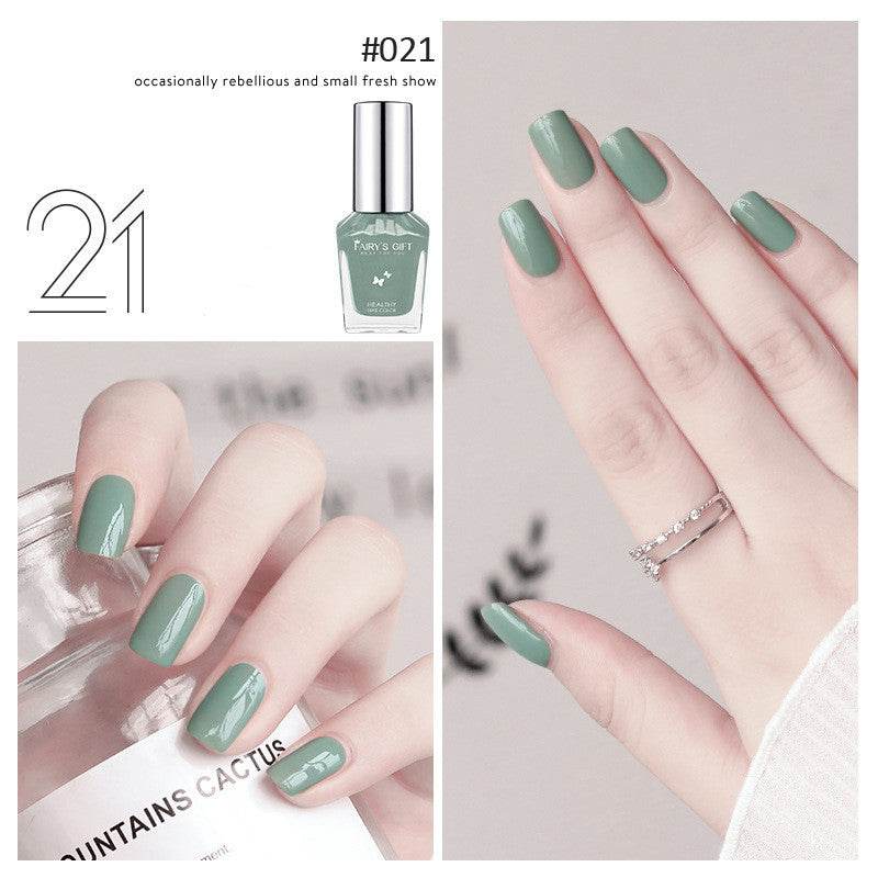 Nail Polish Tear-Free Baking-Free Water-Based Nail Polish New Summer Nail Polish Transparent Gloss Nail Polish - Mubimart