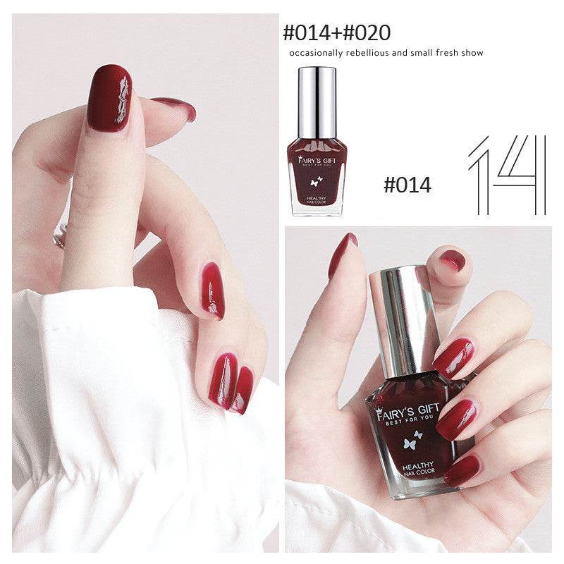 Nail Polish Tear-Free Baking-Free Water-Based Nail Polish New Summer Nail Polish Transparent Gloss Nail Polish - Mubimart