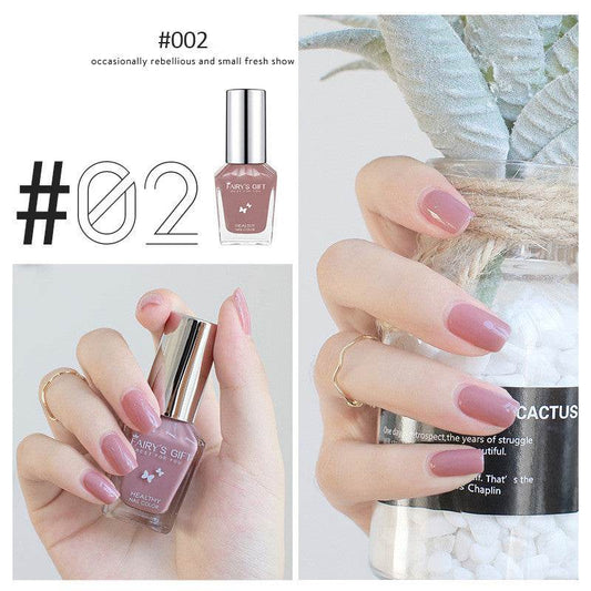Nail Polish Tear-Free Baking-Free Water-Based Nail Polish New Summer Nail Polish Transparent Gloss Nail Polish - Mubimart