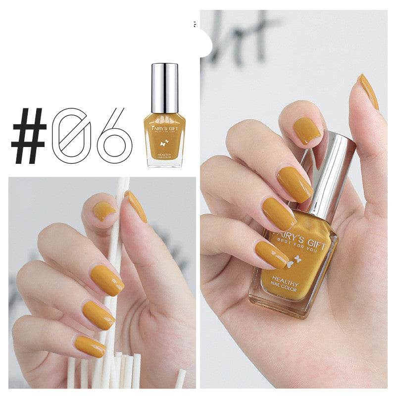 Nail Polish Tear-Free Baking-Free Water-Based Nail Polish New Summer Nail Polish Transparent Gloss Nail Polish - Mubimart