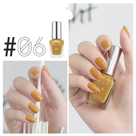 Nail Polish Tear-Free Baking-Free Water-Based Nail Polish New Summer Nail Polish Transparent Gloss Nail Polish - Mubimart