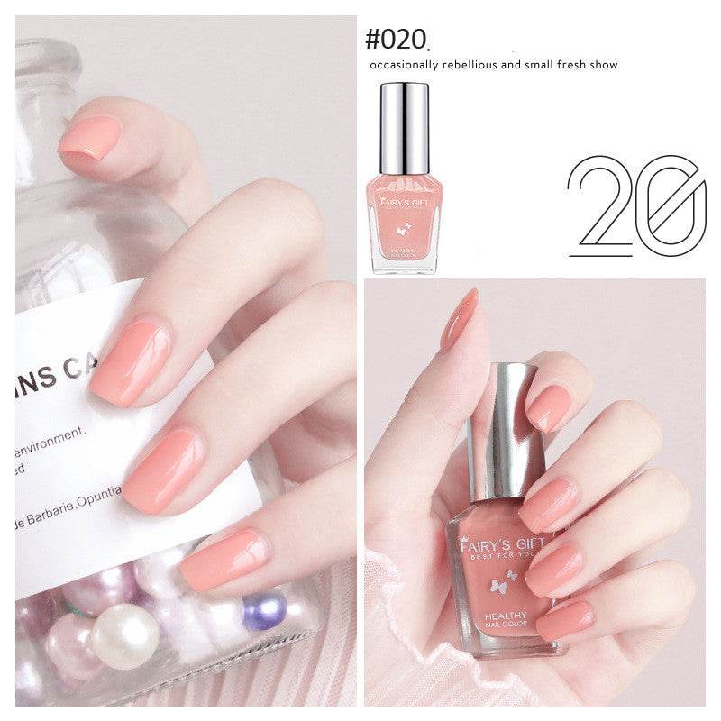 Nail Polish Tear-Free Baking-Free Water-Based Nail Polish New Summer Nail Polish Transparent Gloss Nail Polish - Mubimart