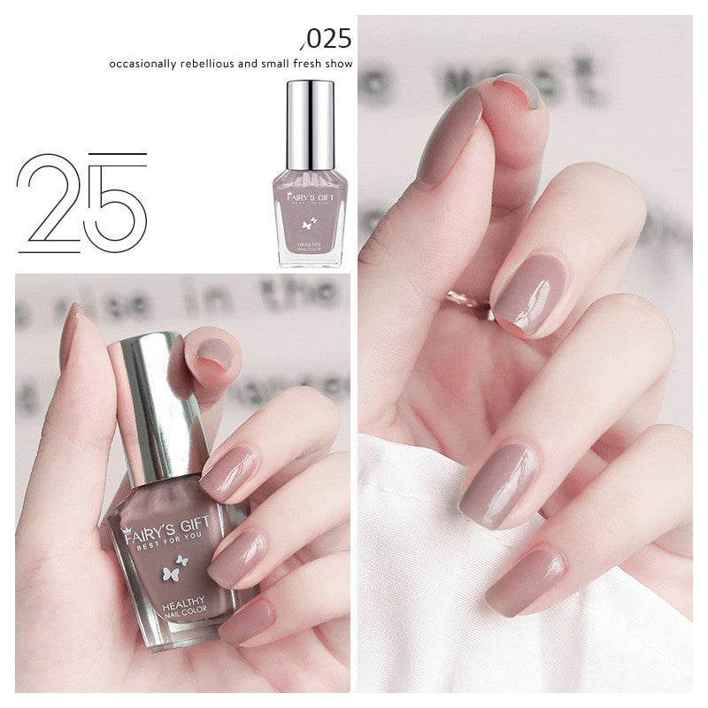 Nail Polish Tear-Free Baking-Free Water-Based Nail Polish New Summer Nail Polish Transparent Gloss Nail Polish - Mubimart
