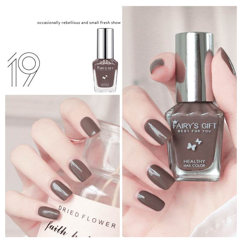 Nail Polish Tear-Free Baking-Free Water-Based Nail Polish New Summer Nail Polish Transparent Gloss Nail Polish - Mubimart