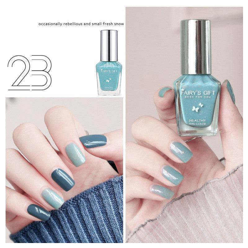 Nail Polish Tear-Free Baking-Free Water-Based Nail Polish New Summer Nail Polish Transparent Gloss Nail Polish - Mubimart
