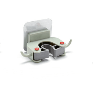 Nail-free multi-function traceless mop holder receives mop hook bathroom wall hanging broom holder mop clip - Mubimart