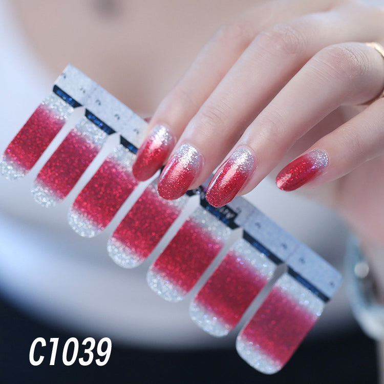 Nail polish nail sticker - Mubimart -  