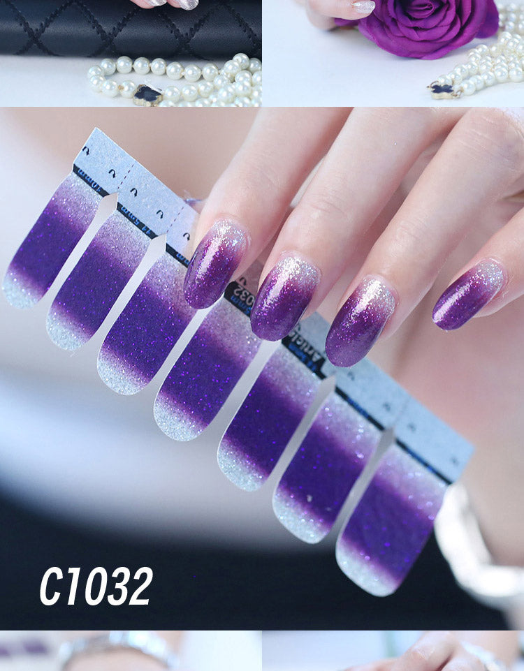 Nail polish nail sticker - Mubimart -  