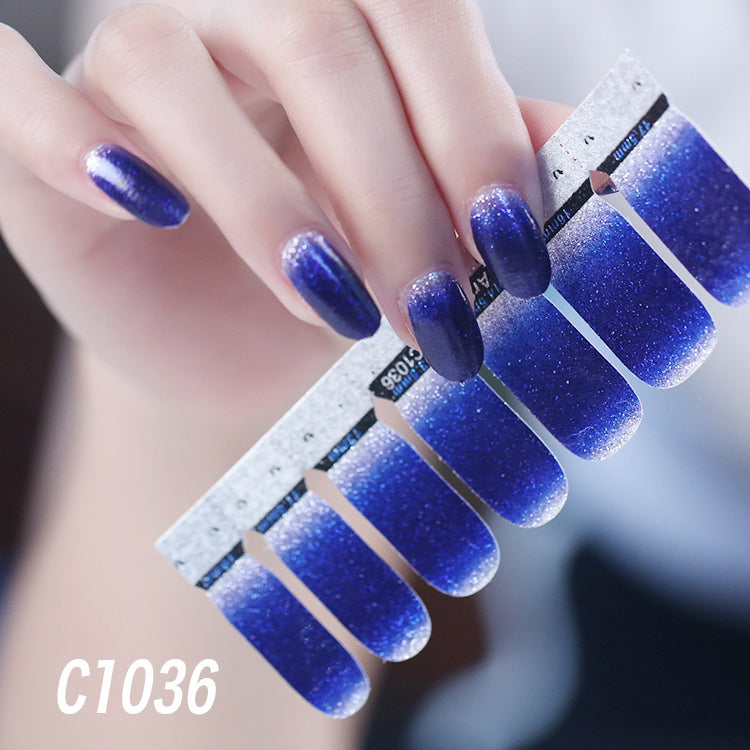 Nail polish nail sticker - Mubimart -  