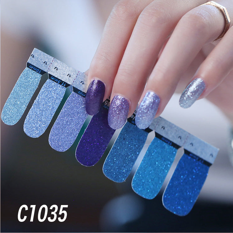 Nail polish nail sticker - Mubimart -  