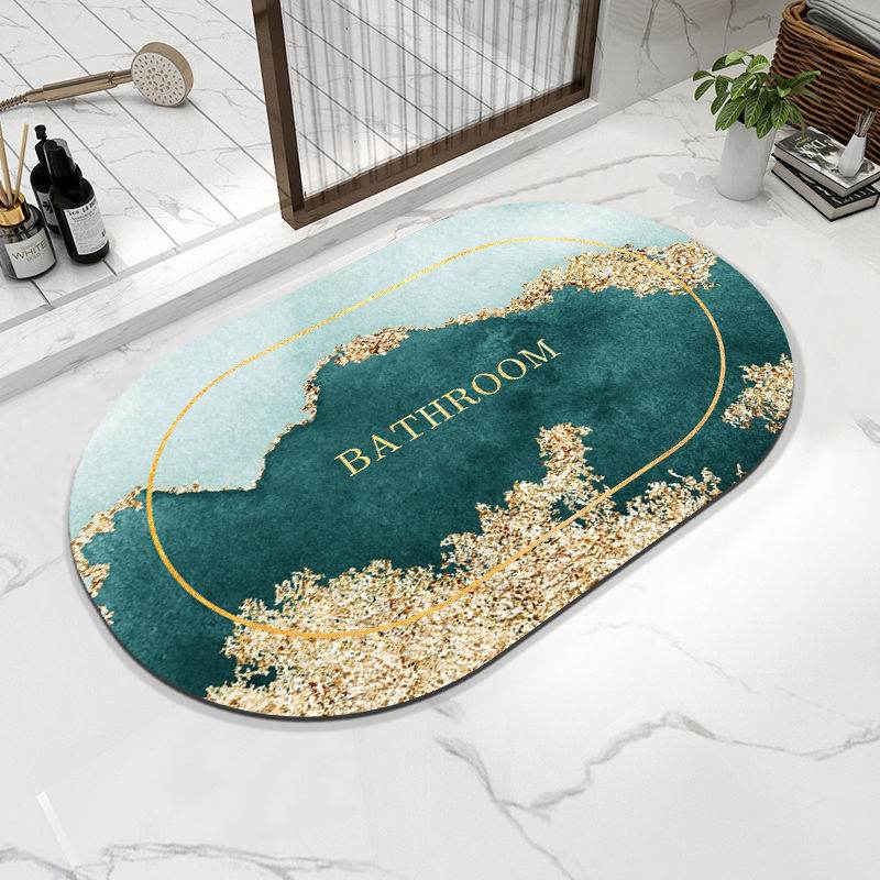 Napa Skin Super Absorbent Bath Mat Quick Drying Bathroom Rug Modern Simple Non-slip Floor Carpets Home Oil-proof Kitchen Mat - Mubimart