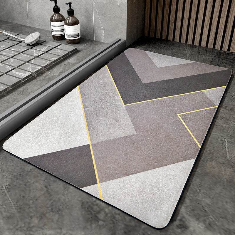Napa Skin Super Absorbent Bath Mat Quick Drying Bathroom Rug Modern Simple Non-slip Floor Carpets Home Oil-proof Kitchen Mat - Mubimart