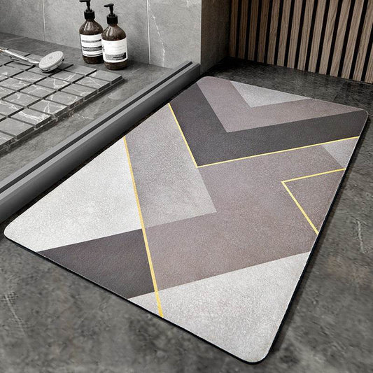 Napa Skin Super Absorbent Bath Mat Quick Drying Bathroom Rug Modern Simple Non-slip Floor Carpets Home Oil-proof Kitchen Mat - Mubimart