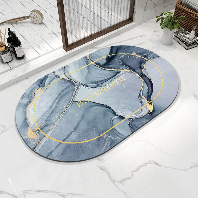 Napa Skin Super Absorbent Bath Mat Quick Drying Bathroom Rug Modern Simple Non-slip Floor Carpets Home Oil-proof Kitchen Mat - Mubimart