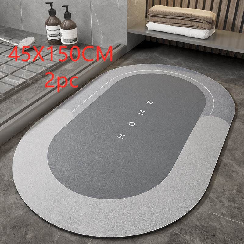 Napa Skin Super Absorbent Bath Mat Quick Drying Bathroom Rug Modern Simple Non-slip Floor Carpets Home Oil-proof Kitchen Mat - Mubimart