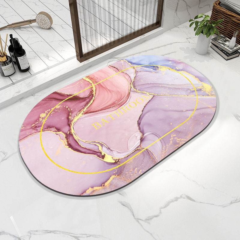 Napa Skin Super Absorbent Bath Mat Quick Drying Bathroom Rug Modern Simple Non-slip Floor Carpets Home Oil-proof Kitchen Mat - Mubimart